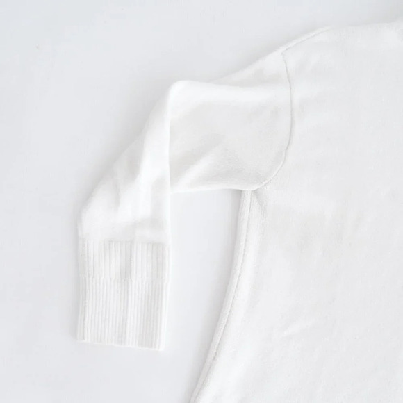 Anthropologie Moth  White Mockneck Knit Sweater Cottagecore XS - Picture 9 of 13